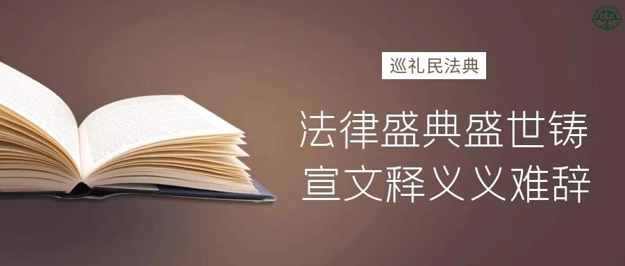 巡礼民法典丨法律盛典盛世铸 宣文释义义难辞