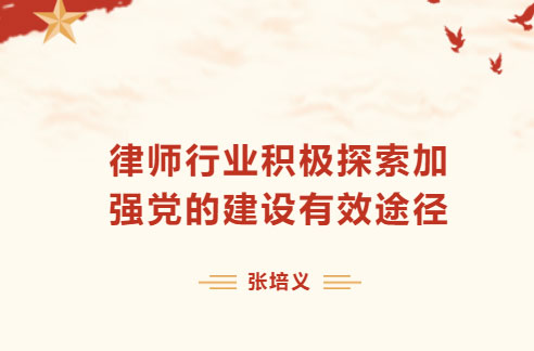 党建丨律师行业积极探索加强党的建设有效途径